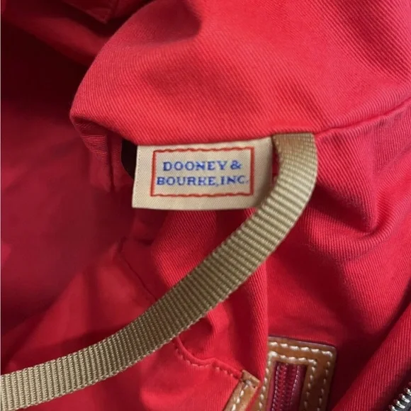 Dooney & Bourke Pink and Brown Tote Bag - Picture 6 of 8